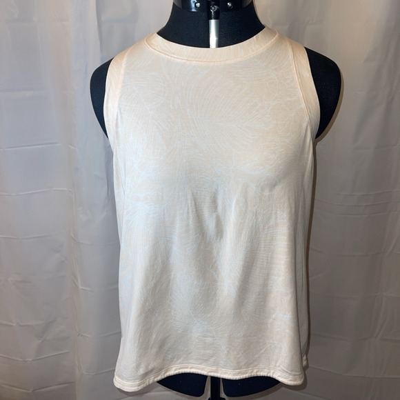 CALIA By Carrie Underwood Peach & Ivory Athletic Tank Tunic Top Sz Large - Picture 2 of 11